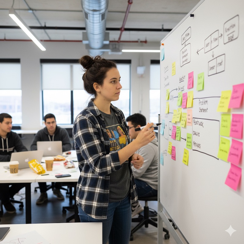 Designer participants collaborating